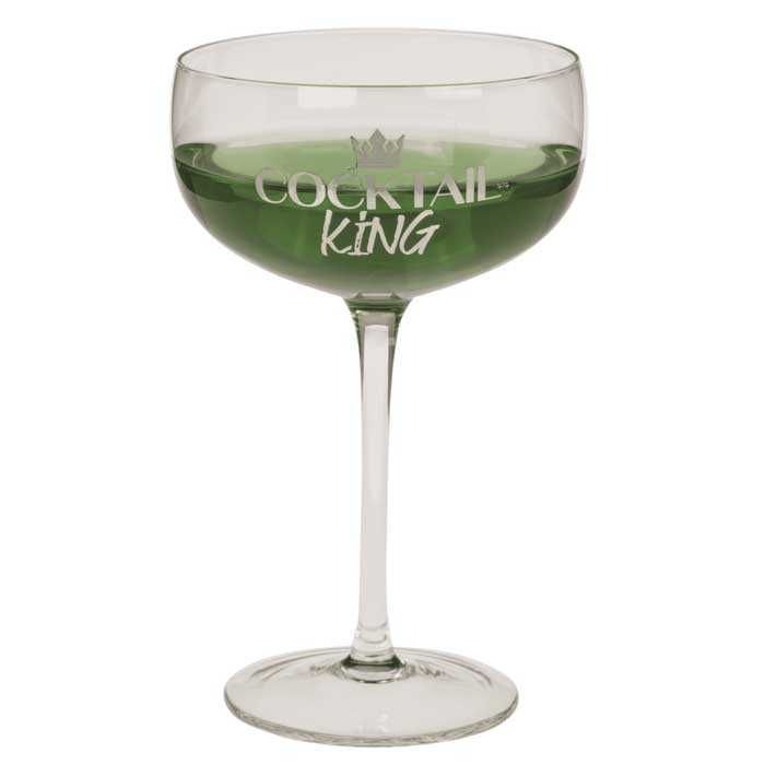 Комплект коктейлни чаши за двойка - Крал и Кралица