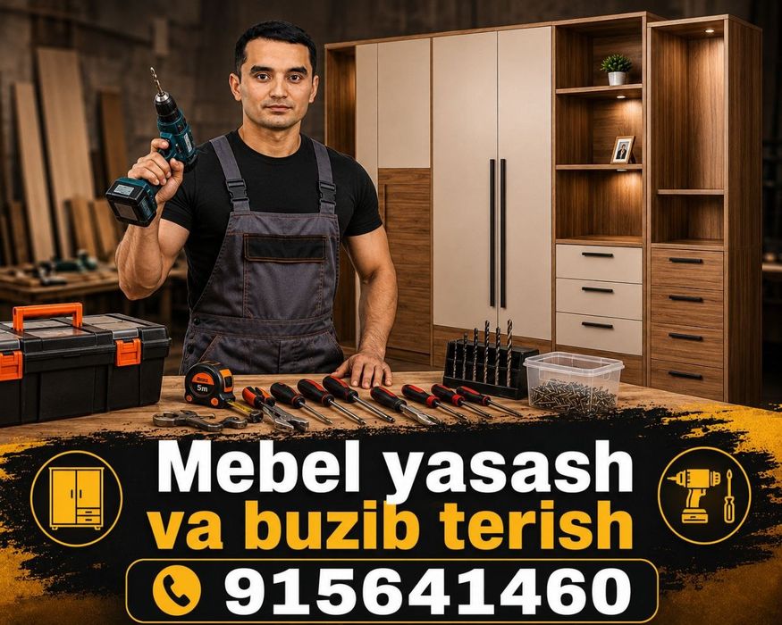 Mebel usta buzish yig'ish
