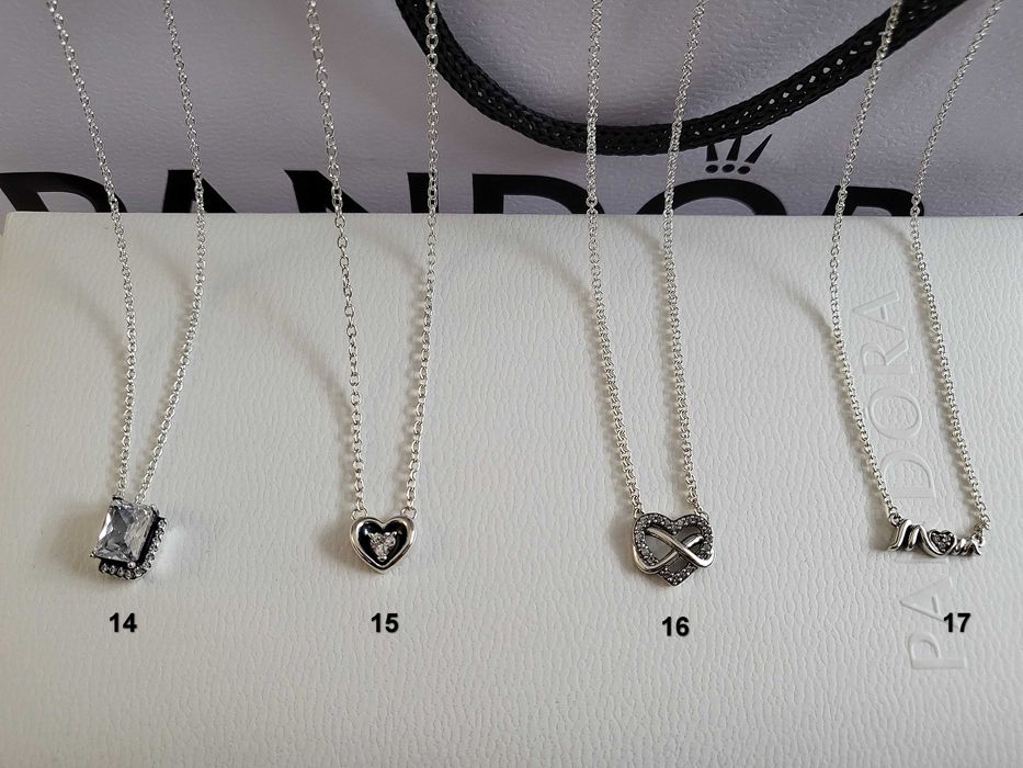 НОВО!Сребърни колиета и обеци PANDORA ALE S925 Пандора+ кутия