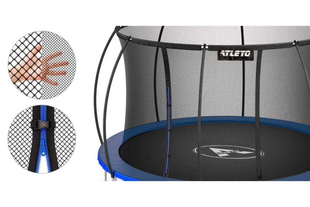ПРОМОЦИЯ ! Детски батут AtletoS Ф244 см, зелен, 299лв.