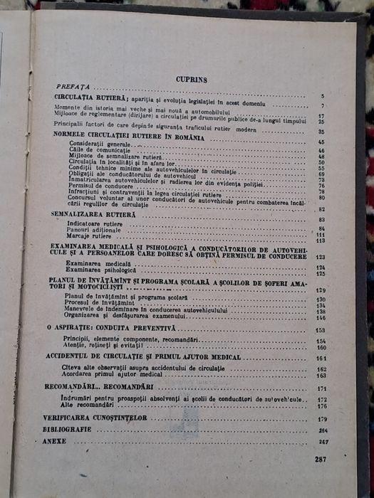 Carte veche Circulatia Rutiera 1973