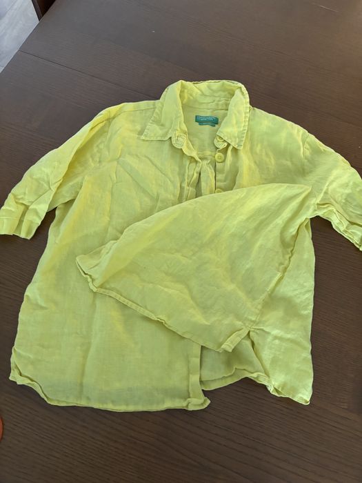 Две ленени сака и две ленени ризи M&S, Benetton,
