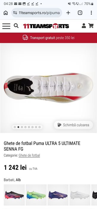 Ghete de fotbal Puma ULTRA 5 ULTIMATE SENNA FG
Ghete de fotbal Puma UL