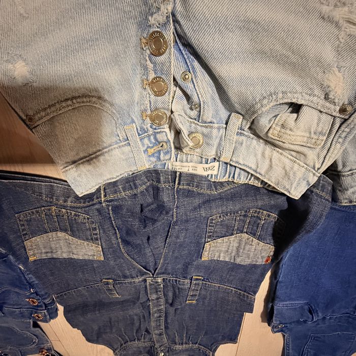 Blugi scurti si rochite de blug 5-7 ani Zara kids. Next, Denim