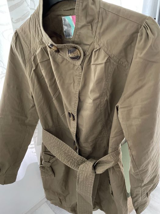 Trench Cropp S-M kaky-mustar