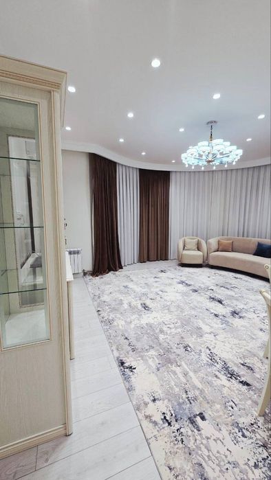 4х комнатная квартира современный ЖК 140м² Евроремонт 6 этаж с мебелью