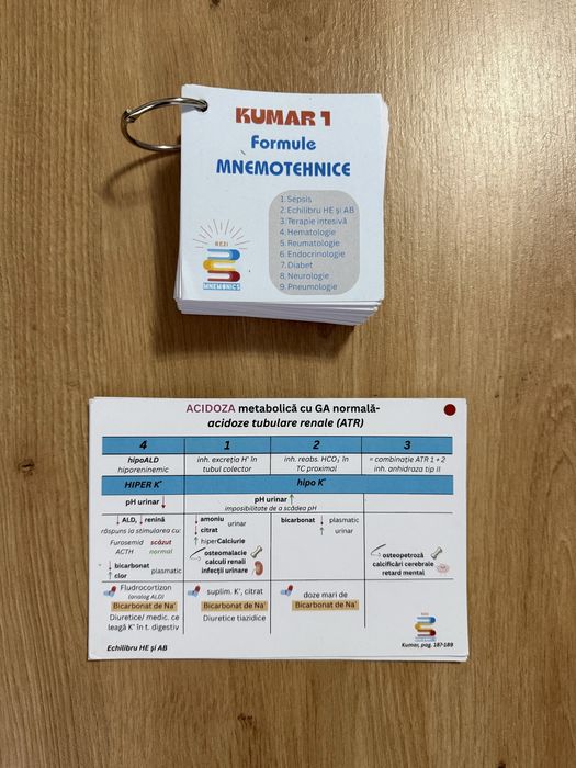 Vând Flashcard-uri originale Rezi Mnemonics