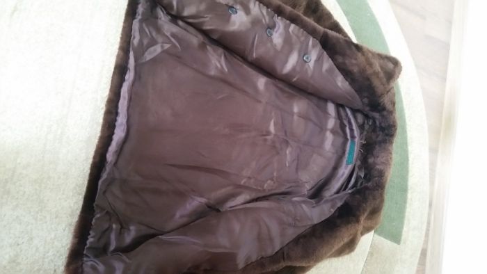 шуба мужская цигейковая