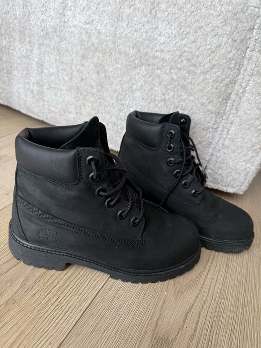 Ghete Timberland 6-Inch Premium Waterproof, negre, mărimea 36 (22.5 cm), cu cutie