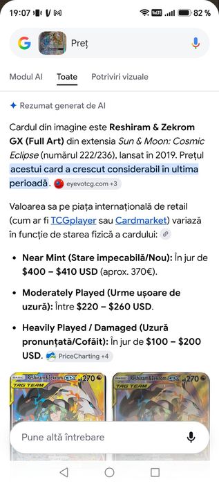 Carte pokemon foarte rara