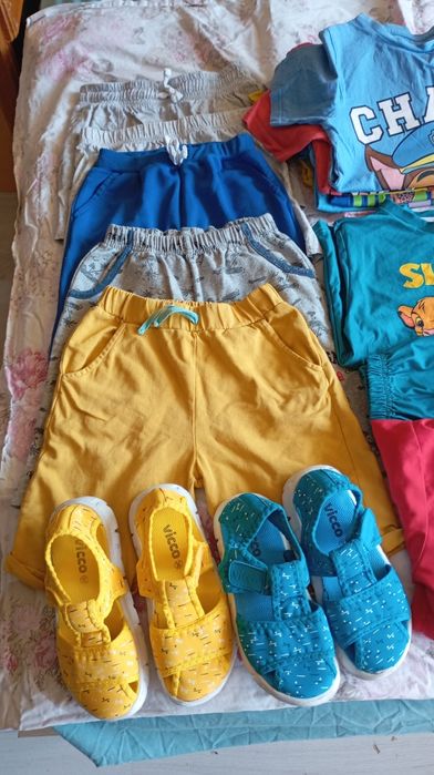 Летен лот дрехи за момче на символична цена размери 122-128см