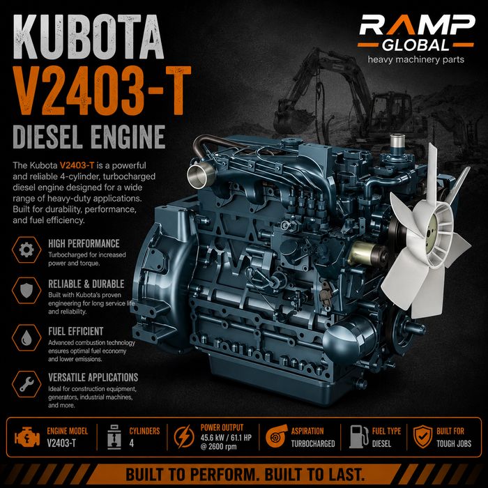Двигатель Kubota V2403-T