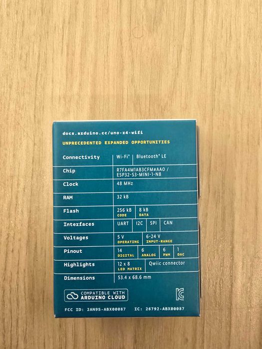 Arduino UNO R4 WiFi ORIGINAL – Nou, sigilat