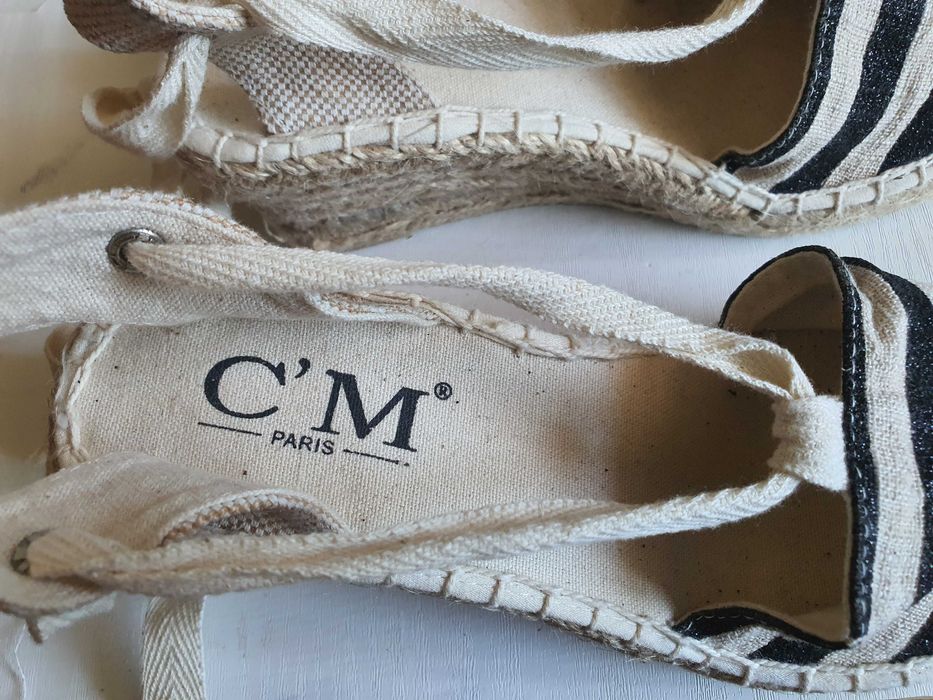 Sandale inchise în fata din panza marimea 35