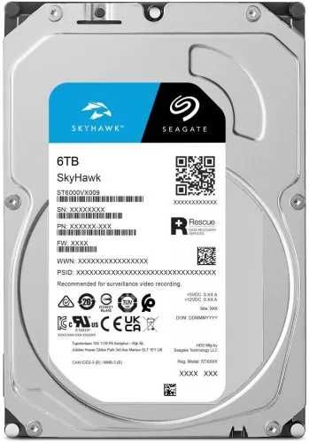 HDD 6 TB Seagate SkyHawk hard disk Sata 3, 5400 rpm, buffer 256 MB nou