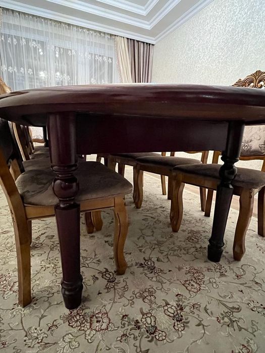 Стол 3м со стульями 12шт