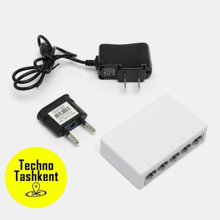 5-портовый мегабитный настольный коммутатор, сетевой хаб 100 Мб/c