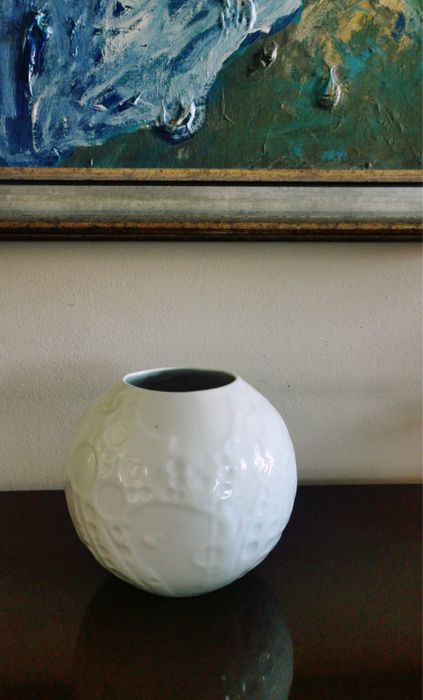 Ваза порцеланова “Лунен Кратер” маркирана дизайнерска винтидж арт !