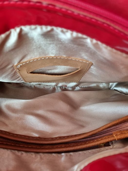 Дамска чанта еко кожа червена