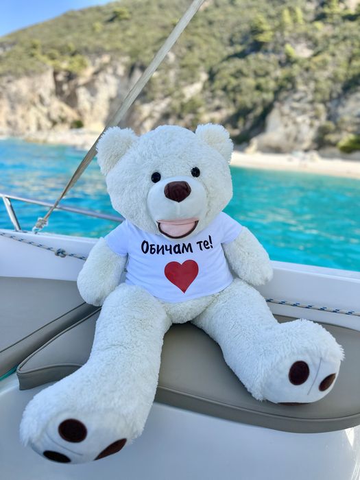 Плюшено мече 100 см с тениска
