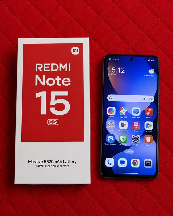 Telefon Xiaomi Redmi Note 15 Nou 5G Fullbox 256GB 8GB Ram Trimit Schimb Preț fix