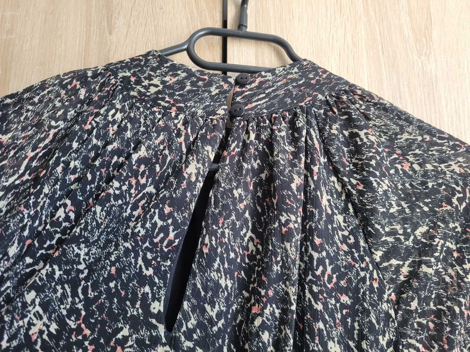 Rochie pepit maneca lunga