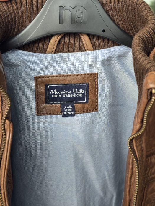 Geaca din piele Massimo Dutti