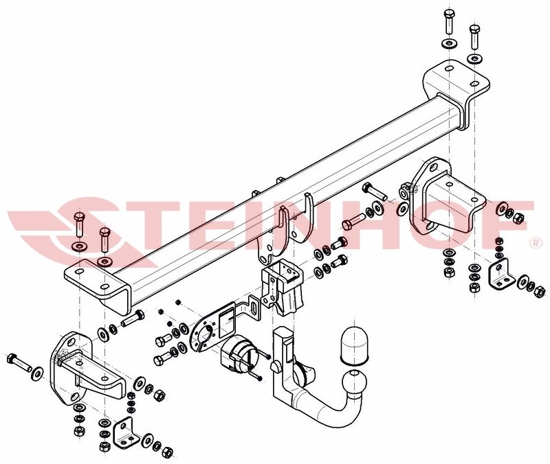 carlig remorcare mercedes glc suv + coupe 2015 - 2022