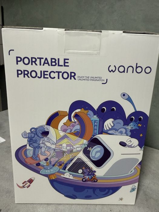 Videoproiector Wanbo  Android 350 Lumeni, 720p, Wireless, Bluetooth