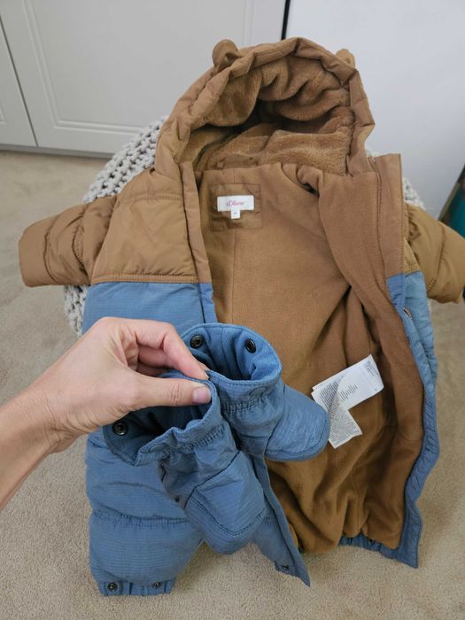 Pachet premium iarnă băiețel (0-7 luni) – s.Oliver, Zara, Mango + Încălțăminte NOUĂ Next (0-3 luni)