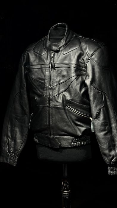 Бомбер из натуральной кожи