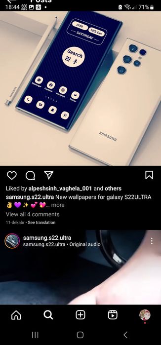 S22 ultra yangi karopka