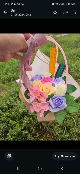 Букеты из мыльных роз