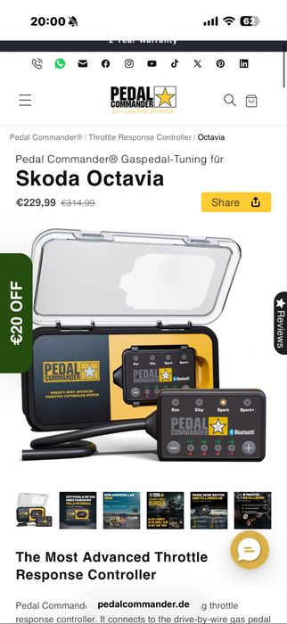 pedal commander box pentru skoda,vw,seat