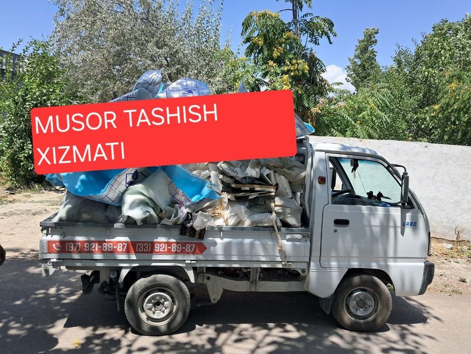 Мусор тошиш хизмати Musir tashish hizmati  24/7 ШЕНИРАЙ ВА ЛАБО ХИЗМАТ