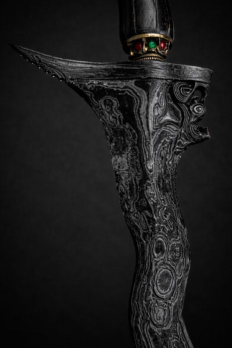 Cutit sabie ceremoniala KERIS BAROG Bali Indonezia colectie bar pub