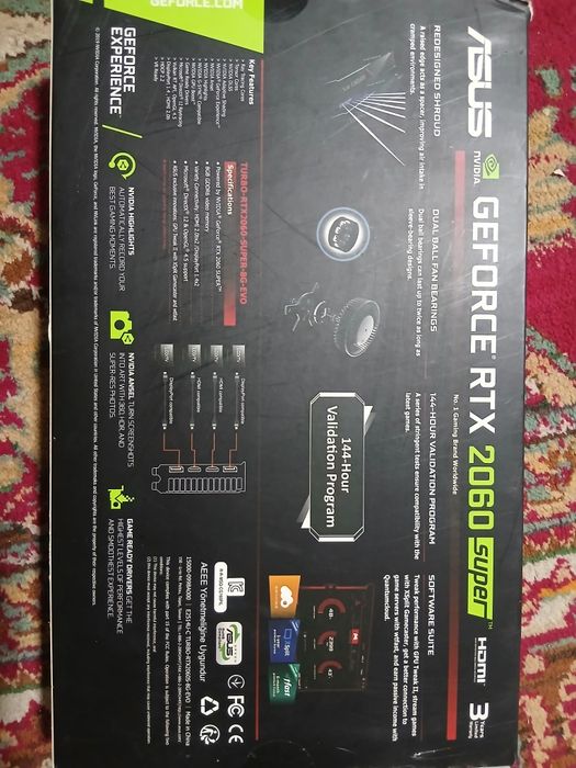 Asus 2060 super 8GB ddr6