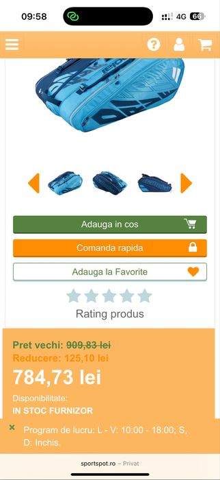 Termobag Pure Drive x12 rachete