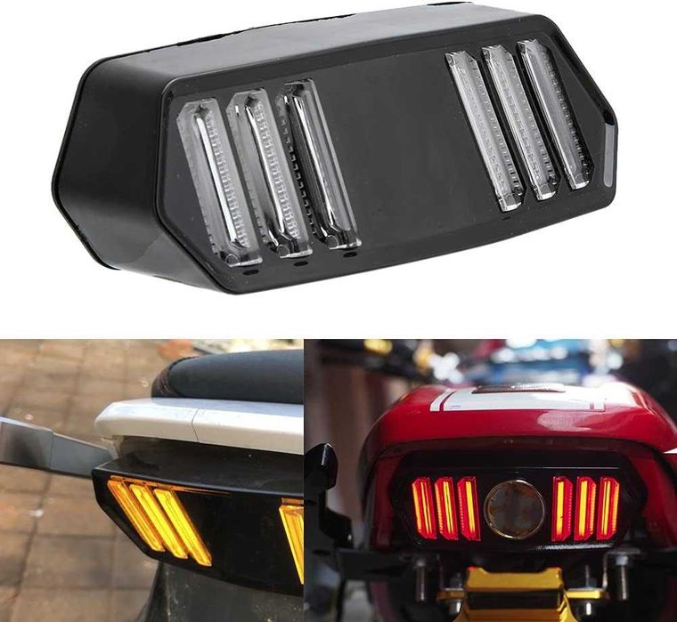 LED Стоп диоден за мотоциклет с вградени мигачи.