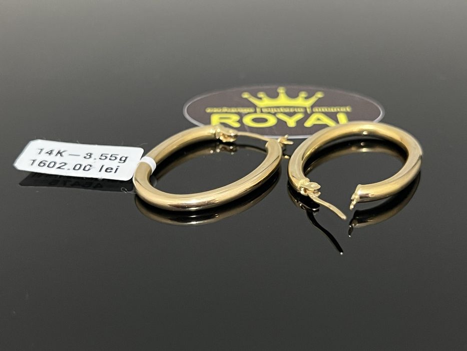 Bijuteria Royal CB : Cercei dama aur 14K 585 3,55 grame