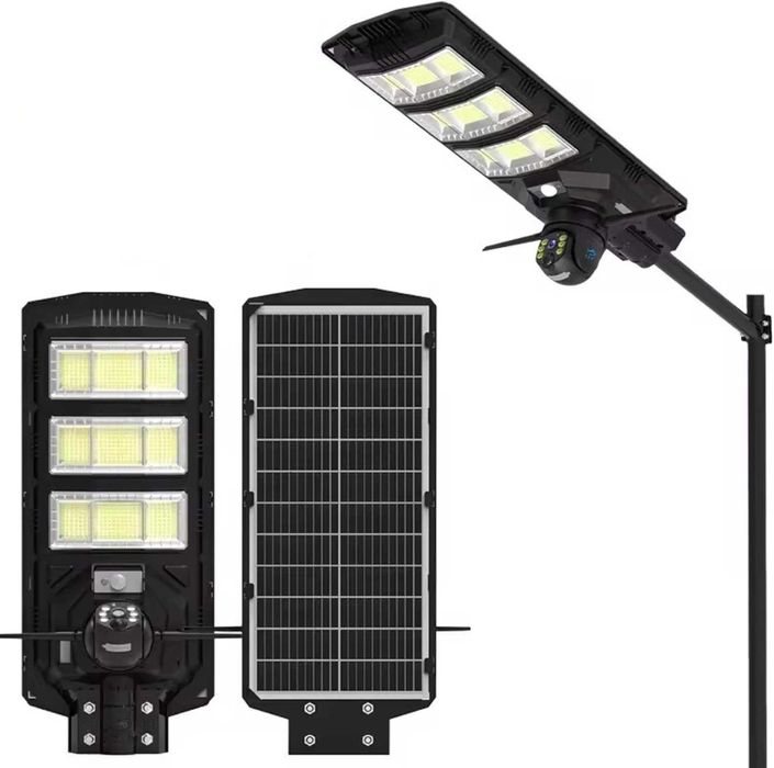 2в1 Соларна камера  12MP + LED лампа 9 секции 1800W