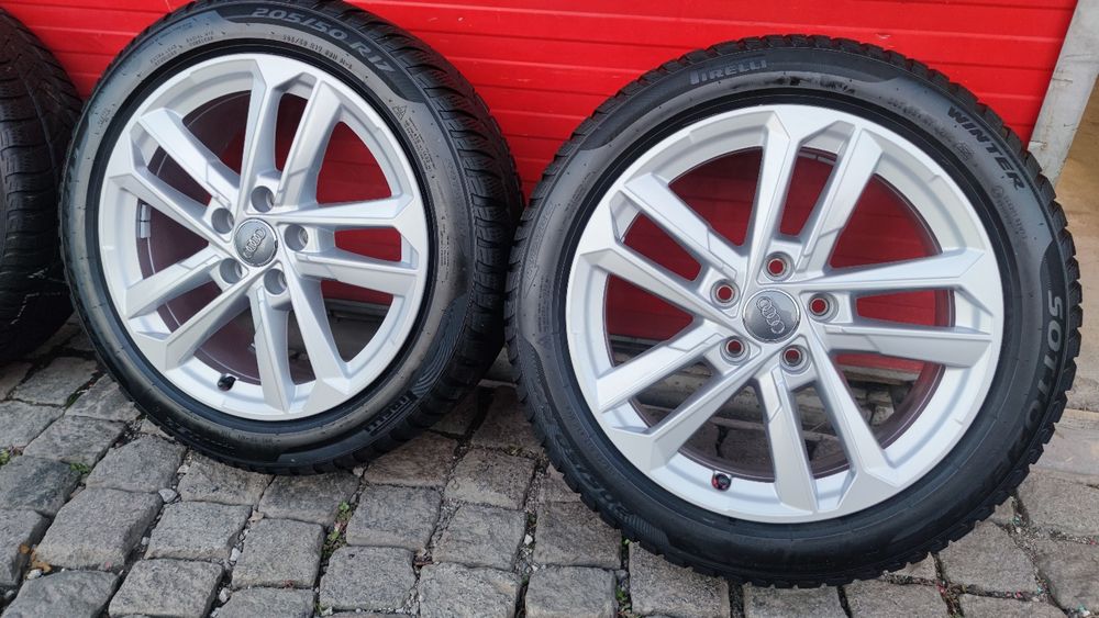 Оригинални джанти за Ауди 17 5 112 зимни гуми 205 50 17 Pirelli