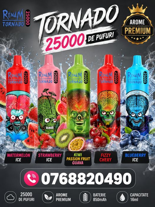 Vape tornado 25k pufuri.