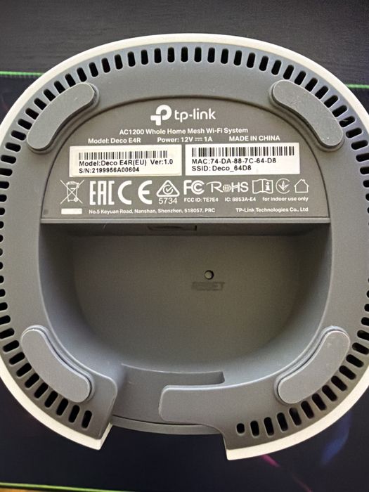 Router Mesh AC1200 Model:DecoE4R