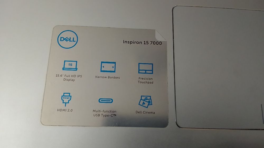Dell Inspiron 7580 i7-8565U 8gb ram 512gb ssd