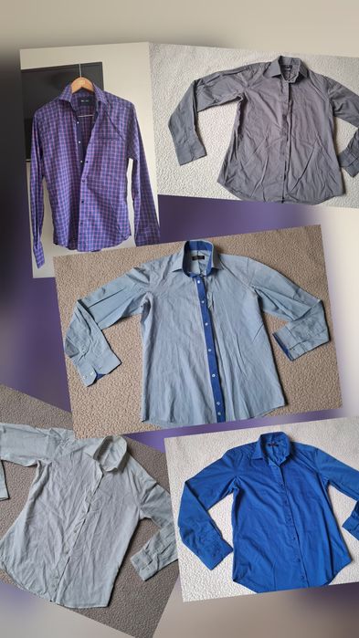 Пять качественных рубашек. Цена за все. Размер S.