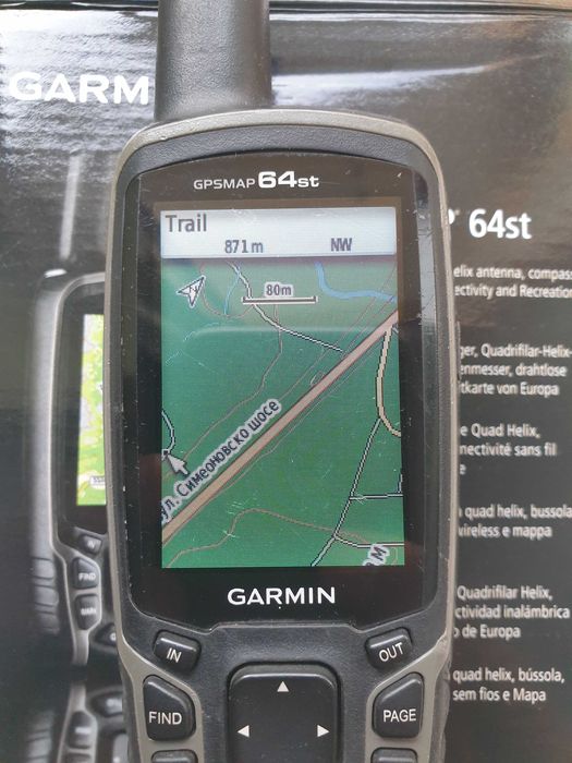 Туристическа навигация GARMIN 64st - пълен комплект