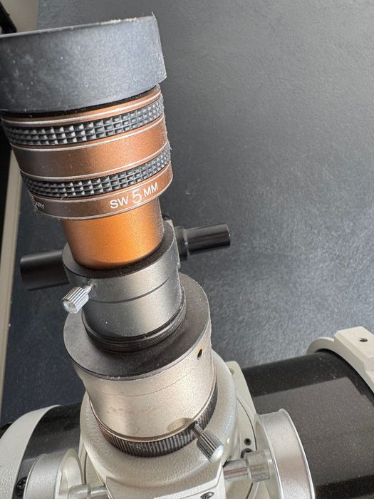 telescop astronomic cu trepied + ocular 5 mm – stare foarte bună