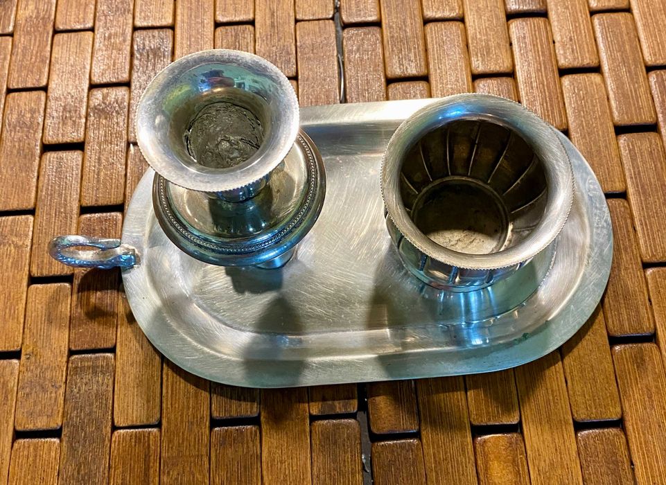 #1601# Свещник. от сплав от Алпака. Щампа. От Холандия.