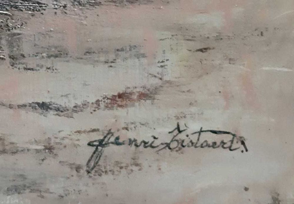 Henri Tistaert (Belgian) Ulei pe carton, Semnat, Dimensiuni 30 x 40 cm